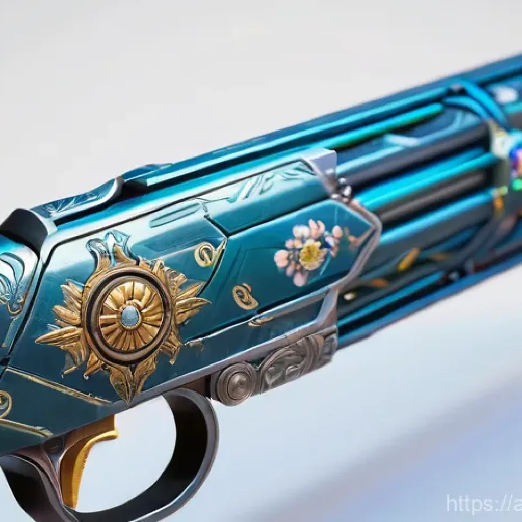 오버워치2 무기 스킨 순위 - **Prompt:** A close-up, highly detailed shot of Lifeweaver's weapon from Overwatch 2, featuring intr...